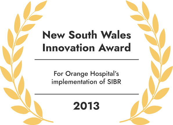 New South Wales Innovation Award for Orange Hospital's implementation of SIBR rounds