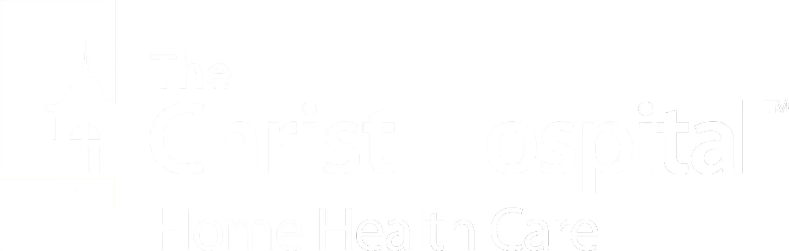 The Christ Hospital logo all white